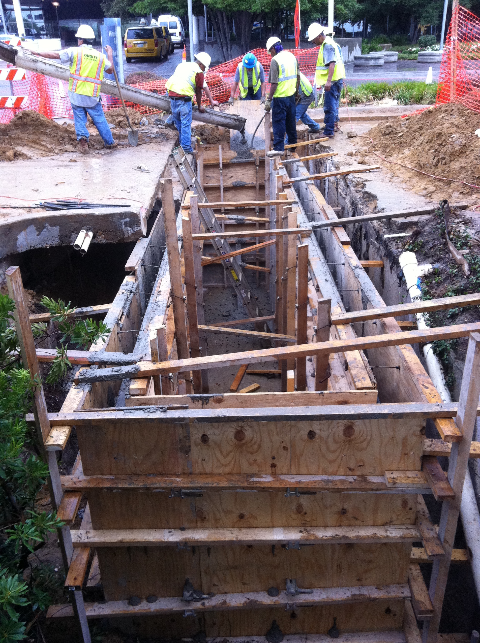 Sidewalk and ADA concrete formwork
